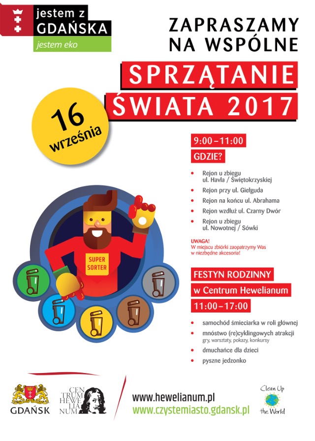 Plakat sprzatanie swiata gdansk2017