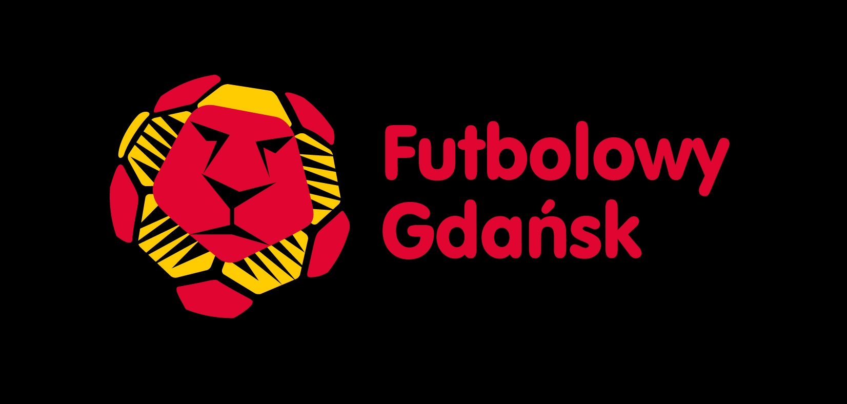 futbolowy Gdansk znak czarne tło copy