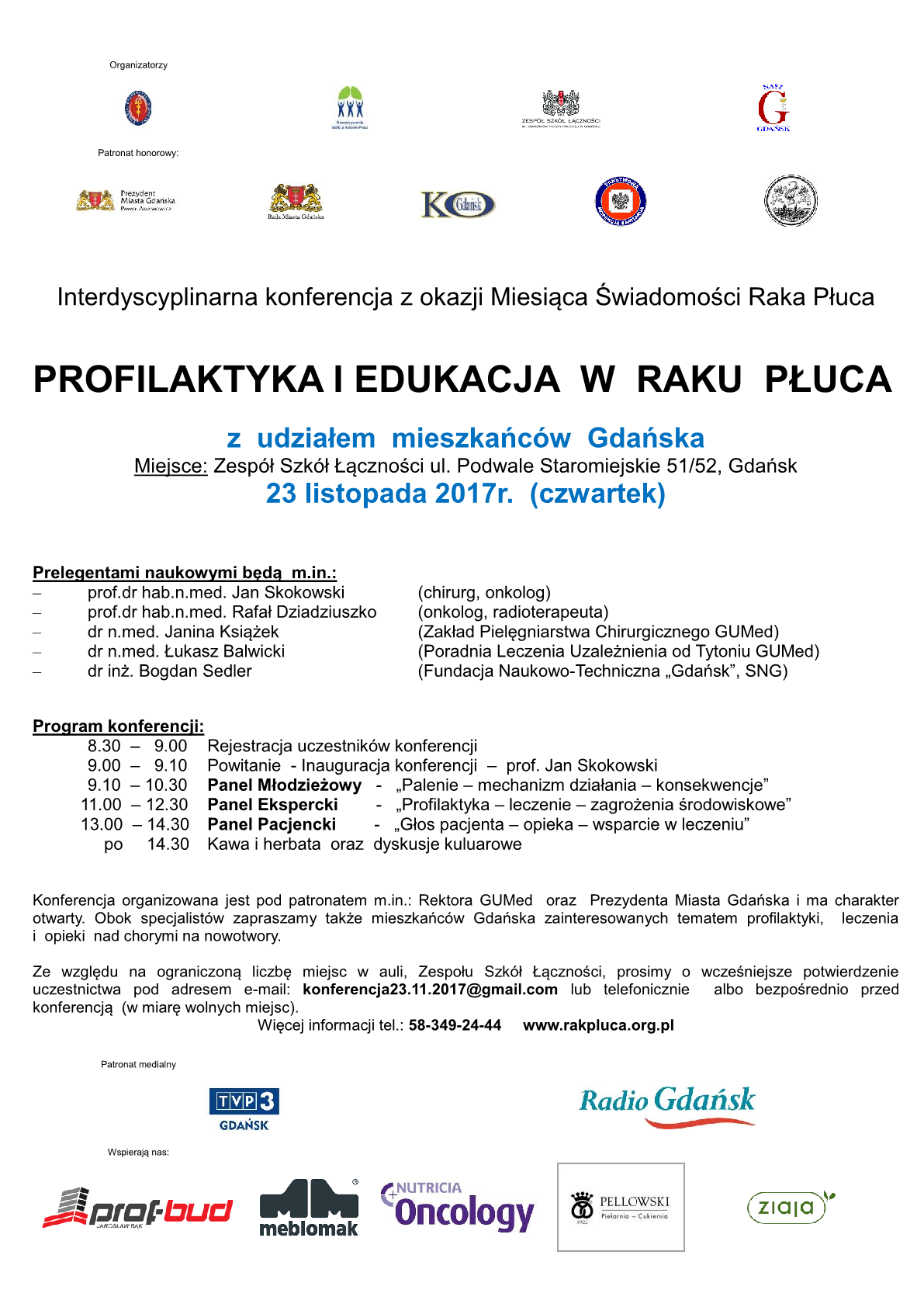 Interdyscyplinarna Konferencja Profilaktyka i Edukacja w Raku Płuca1