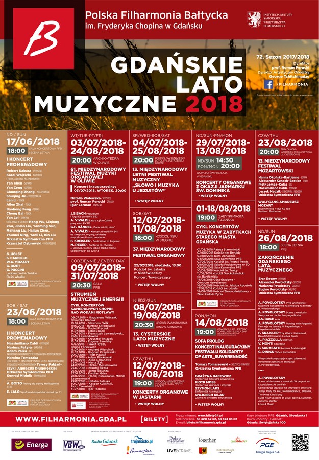 Gdańskie Lato Muzyczne 2018m
