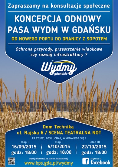 Plakat spotkania odnowa pasa wydm